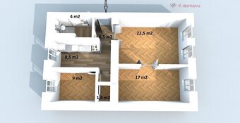 Kompletně zrekonstruovaný cihlový byt o rozloze 70,3 m² v ce
