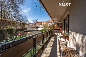 Prodej útulného bytu 2+kk s terasou, 93 m2, Praha 8 - Libeň,