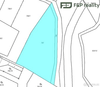 Prodej stavebního pozemku 675 m² - Na plánku jako pozemek č.
