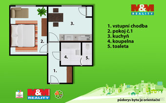 Pronájem bytu 1+1 v samém srdci Ústí nad Orlicí. Tento panel