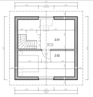 Tento dvoupatrový dům o rozměrech 6×6 m je ideální pro trval