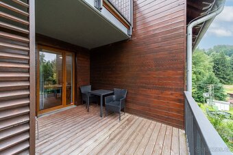 Prodej moderního horského apartmánu 1+kk v Bratrouchově, záp
