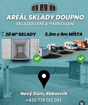 *Sklady Doupno *12 metrů dlouhý extra vysoký kontejner od 20