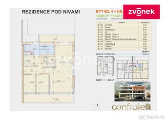 Nabízíme k prodeji moderní byt 4+kk (B2) ve 2. nadzemním pod