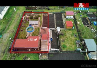 K prodeji je udržovaná zahrada o výměře 398 m² v Podbořanech