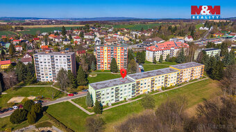 Pronájem světlého bytu 1+1 o výměře 35 m² v centru Hrádku na