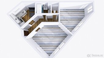 Prodej bytu 2+1 (58 m²) v přízemí cihlové vestavby, kol. 199