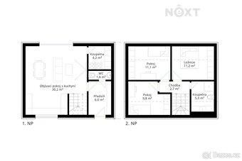 Nabízíme k prodeji novostavbu rodinného domu o dispozici 4+k