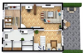 Ev.č. 01402 Nabízíme řadový rodinný dům v žádané a klidné čá