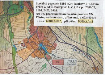12x pozemky střední Čechy stavební od 600Kč/m2, nestavební o