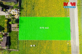 Nabízíme k prodeji stavební pozemek o rozloze 576 m², v klid