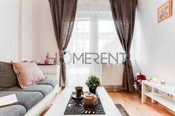 Nabízíme k pronájmu plně zařízený byt 1+kk o podlahové ploše