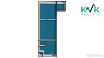 Nabízíme k pronájmu světlý byt 2+1 o ploše 63 m², umístěný v