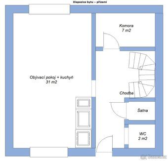 Bydlení jako v domě – 4+kk, 98 m² (Pacov, 15 min MT)
Hledáte
