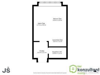 Ev.č. 01061 Nabízím prosvětlený byt 1+kk jen pár kroků od Lu