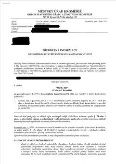 Nabízím k prodeji prostorný stavební pozemek o výměře 2 021 