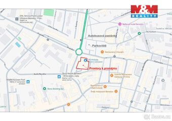 Pronájem obchodního prostoru 108 m² v centru Benešova u Prah