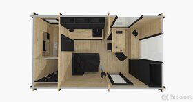 Le Chalet Noir je minimalistická chatička, kterou postavíme,
