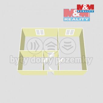 Nabízíme k pronájmu útulný byt 1+1 o rozloze 28 m², který se