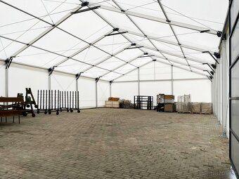 Plachtová montovaná hala 15,24 × 30,5 × 7 m – Nabízíme kvali