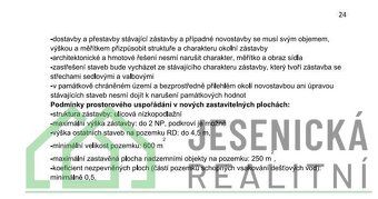 V zastoupení majitele realitní kancelář Jesenická realitní n