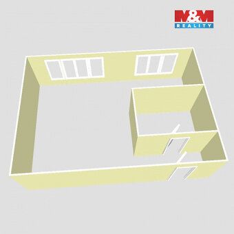 Nabizime k pronájmu světléhý byt 1+kk o výměře 26 m² nacháze