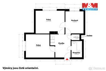 Nabízíme k prodeji světlý byt 2+1 o celkové výměře 65 m² (vč