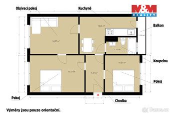 Nabizíme k prodeji byt 3+1 o užitné ploše 71 m² v cihlovém d