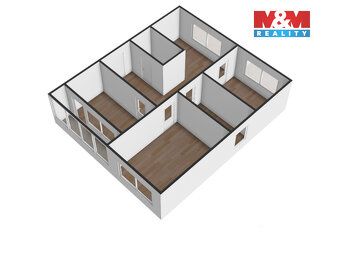 Nabízíme k prodeji prostorný byt 4+1 o užitné ploše 81 m² v 