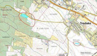 Prodám pozemky v k.ú. Troubsko Jedná se LV 1145 - p.č. 1329/