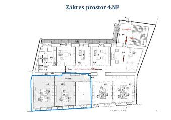 Nabízíme k pronájmu kancelářské prostory se zázemím o celkov