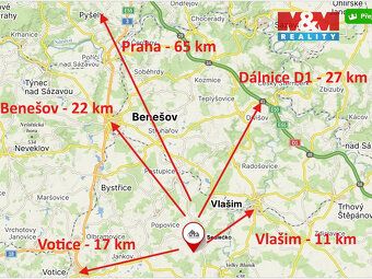 Prodej slunného stavebního pozemku 1 168 m² v Sedlečku u Vel