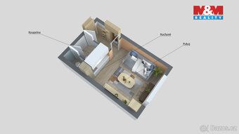 Nabízíme k prodeji útulný byt 1+kk o užitné ploše 19 m² v os