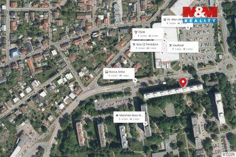 Pronájem bytu o dispozici 1+kk , 30 m² s lodžií 6,3 m² v Pol