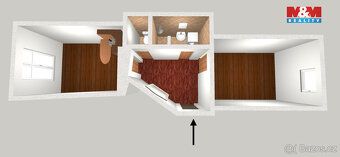Nabízíme k prodeji pěkný byt 2+kk o užitné ploše 46 m², evid