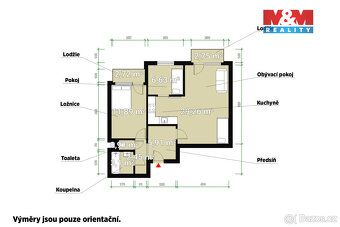 Nabízíme k pronájmu byt 3+kk o velikosti 60 m², který se nac