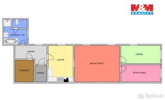Prodej atypického bytu o dispozici 3+1 a užitné ploše 102 m2