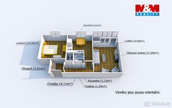 Na prodej prostorný byt o dispozici 4+1 s lodžií o celkové v