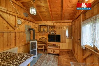 Nabízím k užívání útulnou dřevěnou chatku (13,2 m²) v klidné