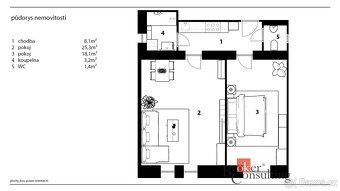 Prodej, byty/2+kk, 60 m2, Hartigova 1116/83, Žižkov, 13000 P