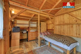 Nabízím k užívání útulnou dřevěnou chatku (13,2 m²) v klidné
