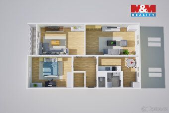Nabízíme k prodeji prostorný byt 3+1 s lodžií o velikosti 81