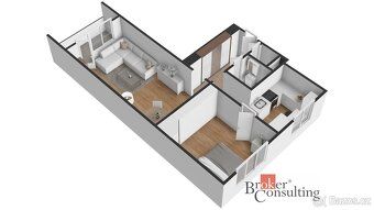 Byt 2+1, 51,7m2, Ostrava Poruba, lodžie, sklepNabízíme k pro