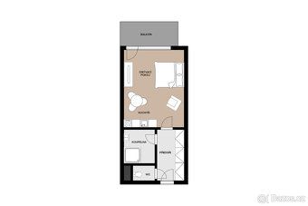 Nabízíme k prodeji moderní apartmán 1+kk o celkové podlahové