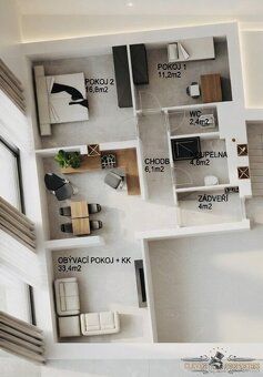 Ev.č. 00945 Prodej nového bytu 3+kk, 83 m² – Pardubice, Svít