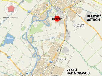 Nabízíme prodej zahrady u cyklostezky v Uherském Ostrohu, na