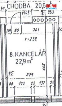 Nabízíme k pronájmu kancelářský prostor o velikosti 23 m2 v 