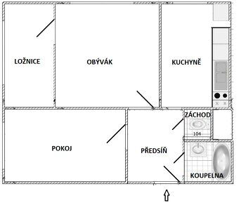 Nabízíme k prodeji atraktivní družstevní byt 3+1 o užitné pl