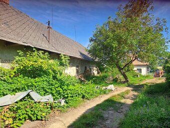 Prodej zemědělské usedlosti s několika budovami a pozemkem o