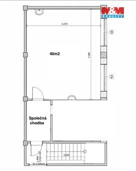 Pronájem komerčního prostoru 40 m² v centru Havířova. Jedna 
